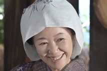 吉田鋼太郎と夫婦役を演じている浅田美代子(『あんぱん』公式HPより)
