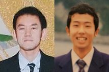 児童盗撮で逮捕された森山勇二容疑者（左）と小瀬村史也容疑者（右）