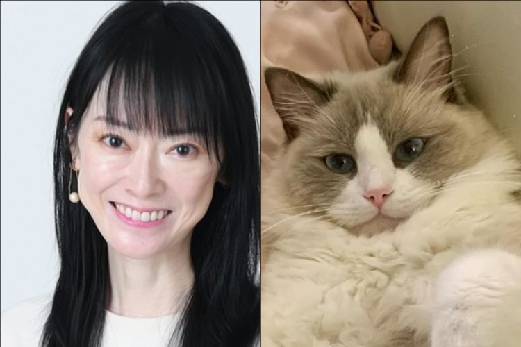 遠野なぎこと愛猫の愁くん（インスタグラムより）