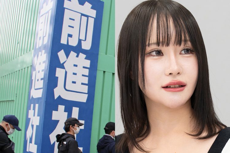 中核派の“ジャンヌ・ダルク”とも言われるニノミヤさん（仮称）の壮絶な半生を取材した（左・共同通信）