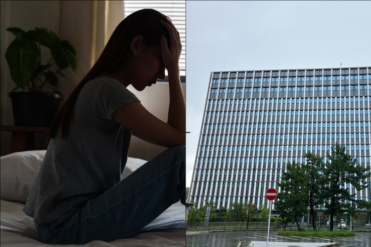 医療的ケア児の娘を殺害した母親の公判が行われた（左はイメージ／Getty、右は福岡地裁）