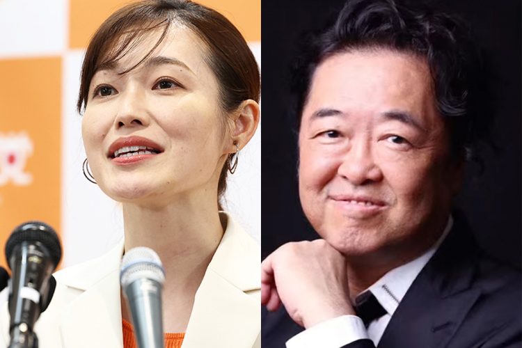 参院選の東京選挙区で初当選した新人のさや氏、夫の音楽家・塩入俊哉氏（時事通信フォト、YouTubeより）