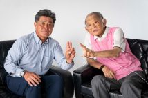 江夏豊氏(右)と工藤公康氏のサウスポー師弟対談(撮影/藤岡雅樹)