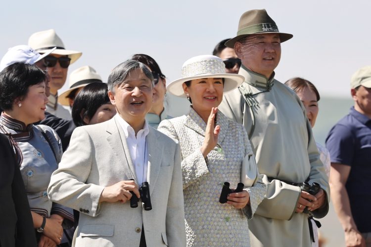 モンゴルを公式訪問された天皇皇后両陛下（2025年7月16日、撮影／横田紋子）