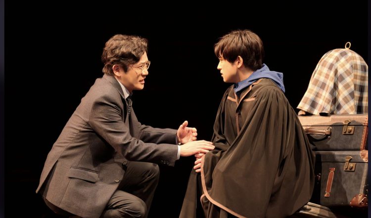 息子であるアルバス・ポッターと会話をする（公式HPより）