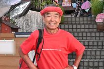 別府港が津波に見舞われる中、尾畠さんは待機中だ