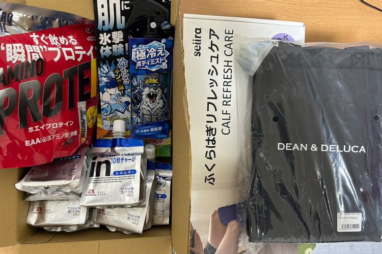 視聴者からの物資提供(Xより)
