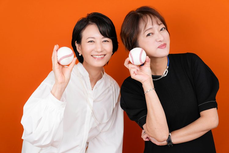 大神いずみアナ(右)と馬場典子アナが“長嶋茂雄さんの思い出”を語り合う(撮影/藤岡雅樹)