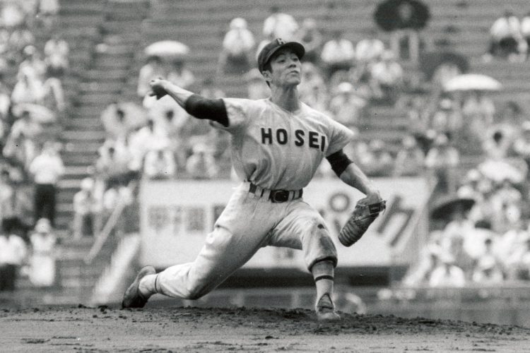 法政二・柴田勲 1960、1961年出場