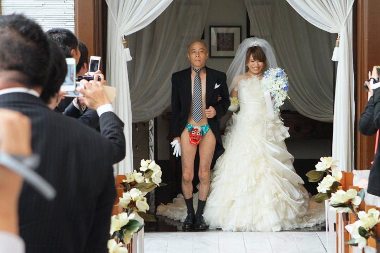 娘さんの結婚式での写真