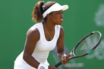 アメリカの女子プロテニス、サーシャ・ヴィッカリー選手(時事通信フォト)