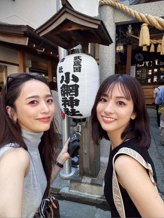 近藤千尋と田村真子アナ(インスタグラムより)
