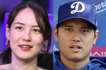 大谷の「二刀流登板日」に私服で観戦した真美子さん（共同通信）