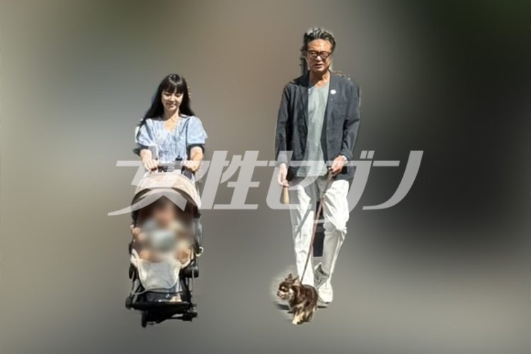 ベビーカーを押すのは松下さん(2025年8月)