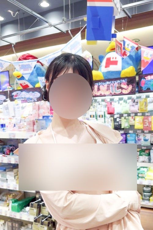 バラエティショップでの買い物中の投稿(Xより)