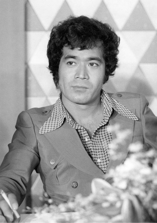 1974年、ドラマ「日本沈没」に出演時の黒沢
