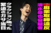 【動画】麻薬取締違反 清水尋也容疑者　クラクション鳴った緊迫のガサ当日