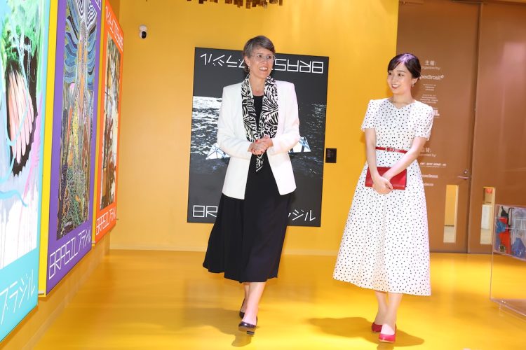 ブラジル館を訪問された佳子さま(2025年8月23日、撮影/JMPA)