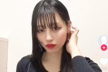 容疑者のアカウントでは垢抜けていく過程をコンテンツにしていた（TikTokより）