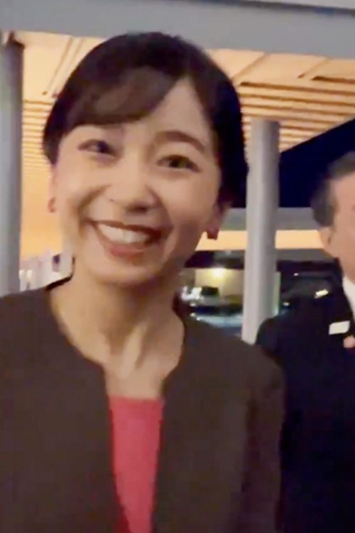 1人1人に笑顔を振りまいていた（Xより）