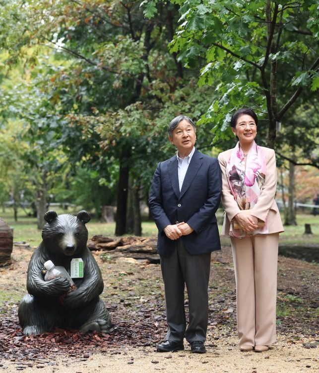京都府立植物園を視察された(2025年10月4日、撮影/JMPA)