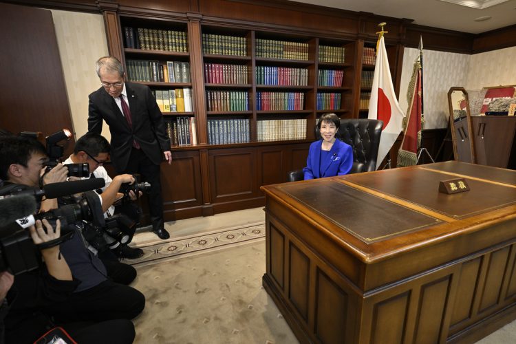 自民党新総裁となった高市氏（撮影／JMPA）