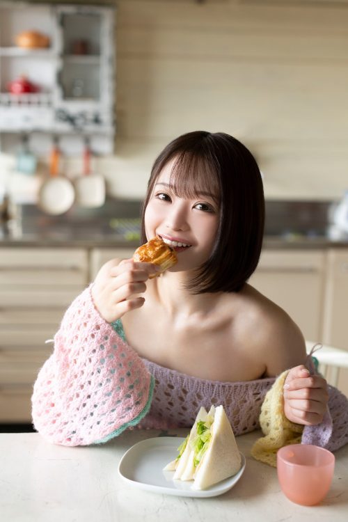 初めてグラビア撮影に挑戦