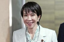 自民党の高市早苗総裁（共同通信社）