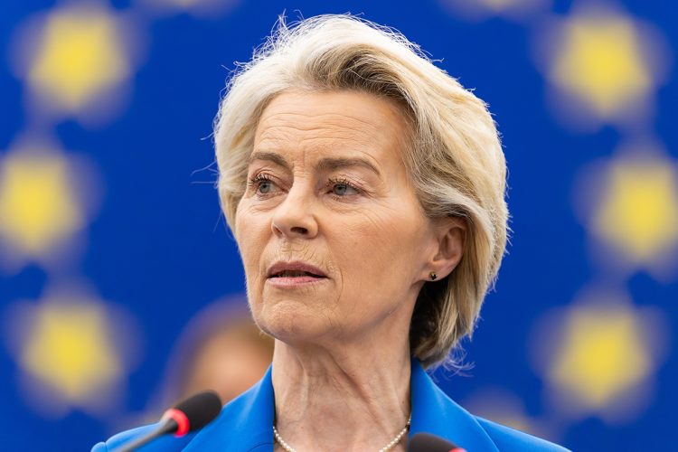 EU欧州委員会委員長ウルズラ・フォン・デア・ライエン氏(共同通信社)