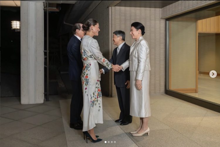 大阪・関西万博のため来日したスウェーデンの皇太子夫妻(2025年10月14日、宮内庁公式Instagramより)