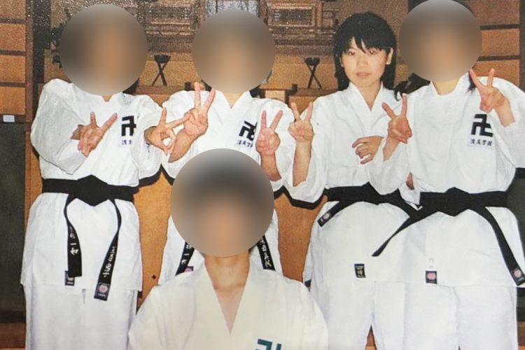少林寺拳法部に所属していた(提供)