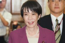 会談に臨む自民党の高市早苗総裁(時事通信フォト)