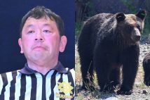 クマ被害で亡くなった笹崎勝巳さん(左/バトル・ニュース提供、右/時事通信フォト)