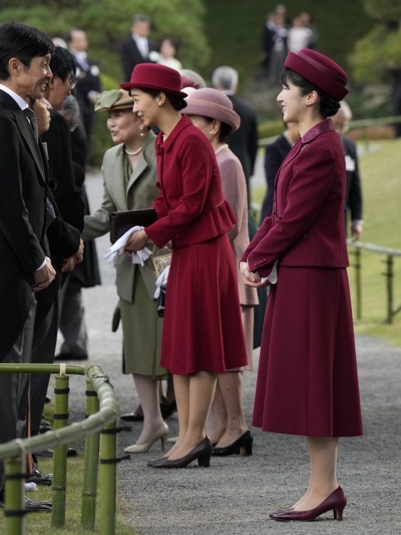 “おそろい”コーデが話題になった(2025年10月28日、撮影/JMPA)