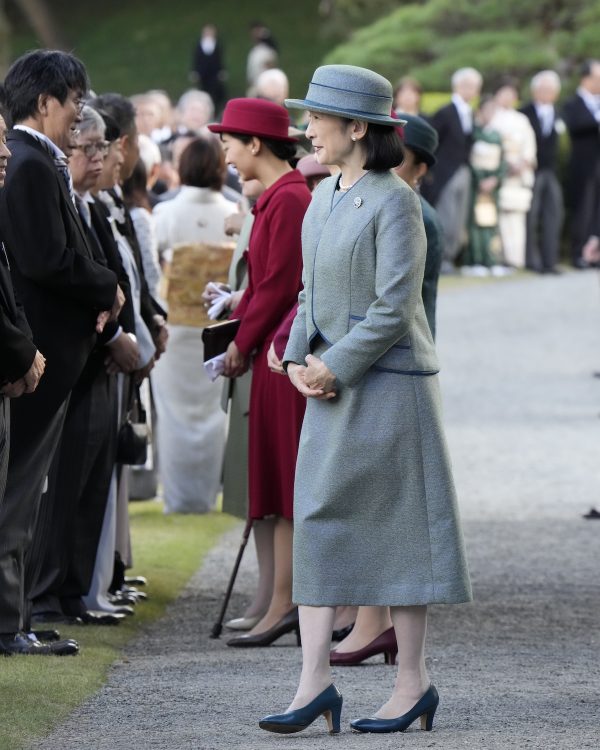 紀子さまはグリーンのセットアップを選ばれた(2025年10月28日、撮影/JMPA)