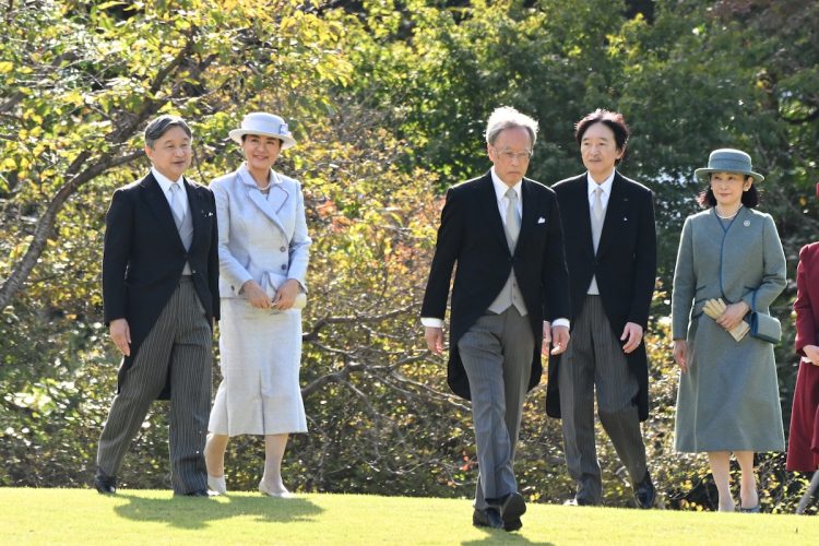 東京・赤坂御苑で開かれた(2025年10月28日、撮影/JMPA)