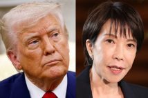 トランプ米大統領と高市早苗首相(写真・左/Getty Images、右/時事通信フォト)