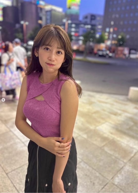 ニットがお気に入りのよう（本人のinstagramより）