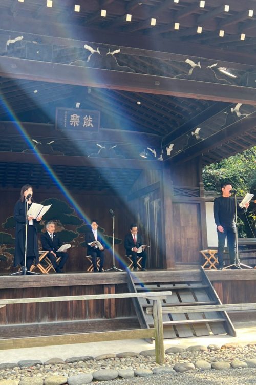 毎年開催している朗読会の様子