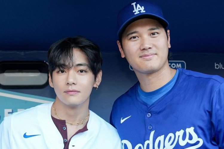 今年の8月に大谷選手とBTSのメンバーVが対面(Instagramより)