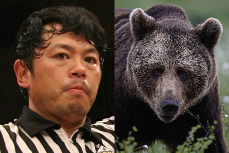 クマ被害で亡くなった笹崎勝巳さん（左・撮影／山口比佐夫、右・AFP＝時事）