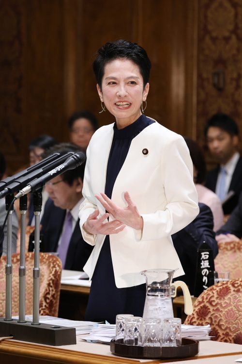 立憲民主党の蓮舫議員（時事通信フォト）