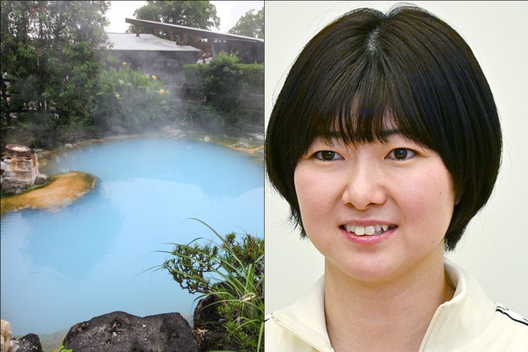 温泉モデルとして混浴温泉を推しているしずかちゃん（左はイメージ／Getty Images）