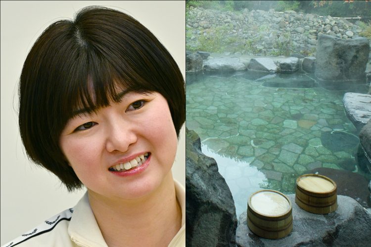 “絶滅危機”にある混浴温泉の魅力を語ったしずかちゃん（右はGetty Images）