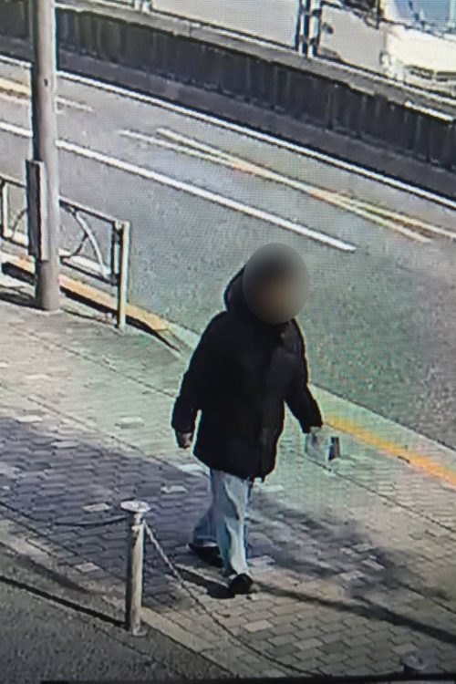 支離滅裂言動をしていた男（読者提供）