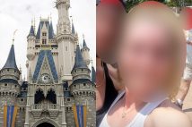 「アスレジャー」の服装でディズニーワールドを訪れた女性が物議に（時事通信フォト、TikTokより）