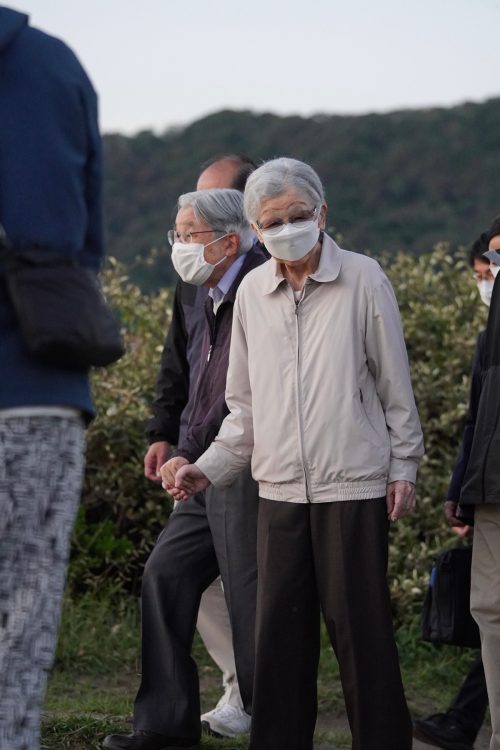 3年半ぶりに静養のため葉山御用邸を訪れた（読者提供）