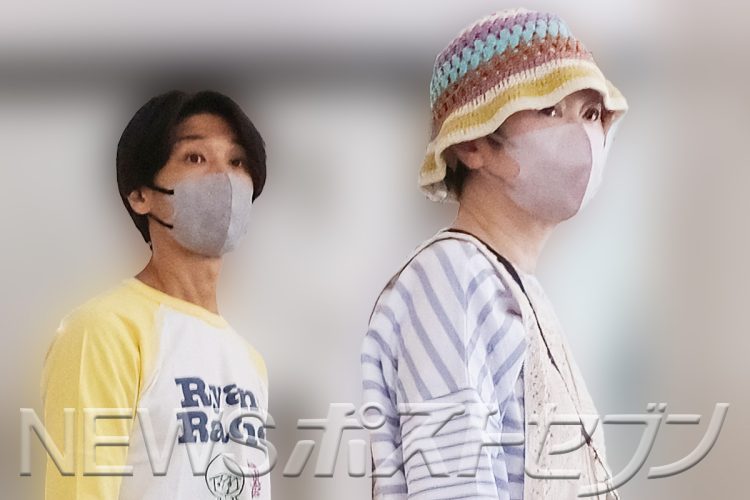 夫の中上と外出