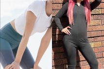 アスレジャースタイルで渋谷を歩く女性に街頭インタビュー（左はGettyImages、右はインタビューに応じた現役女子大生のユウコさん提供）