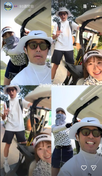 都プロが投稿していた石井コーチとの写真（都のInstagramより）